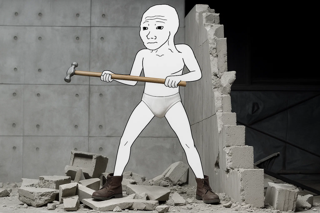Wojak demolishing